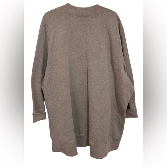 Lane Bryant Gray Open-Front Sweater - Picture 2 of 5